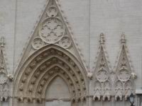 Lyon, Cathedrale St-Jean apres renovation, Portail (08)